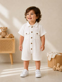 سرهمی نوزادی پسرانه بهاره و تابستانه جنس موسلین
